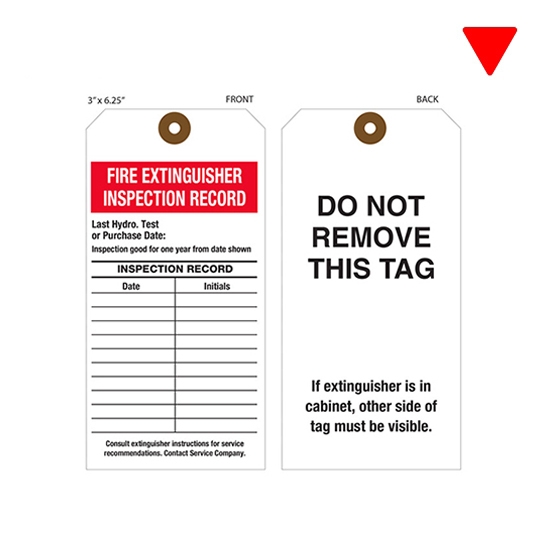 Free printable fire extinguisher monthly inspection tags