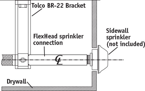 Fire Suppression Chromed Sidewall Fire Sprinkler