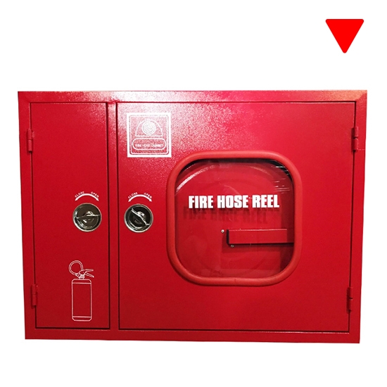 Top Quality Double Cabinet Mild Steel Fire Cabinet With Lock