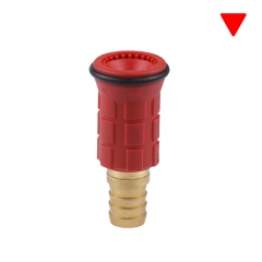 High Quality Plastic Cover Brass 1 Inch Fire Hose Reel Nozzle