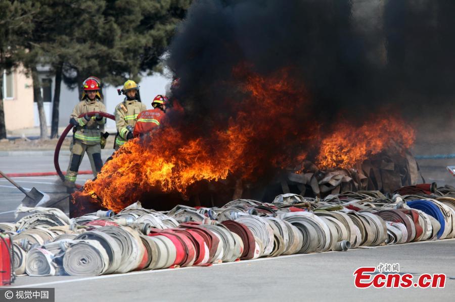 7,000 pieces of fake firefighting equipment destroyed in Liaoning